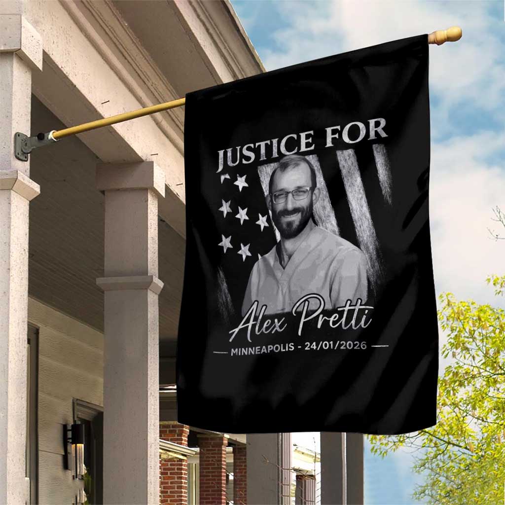 Justice For Alex Pretti Garden Flag Minneapolis Tribute 2026 Vintage American Flag TS11 Print Your Wear