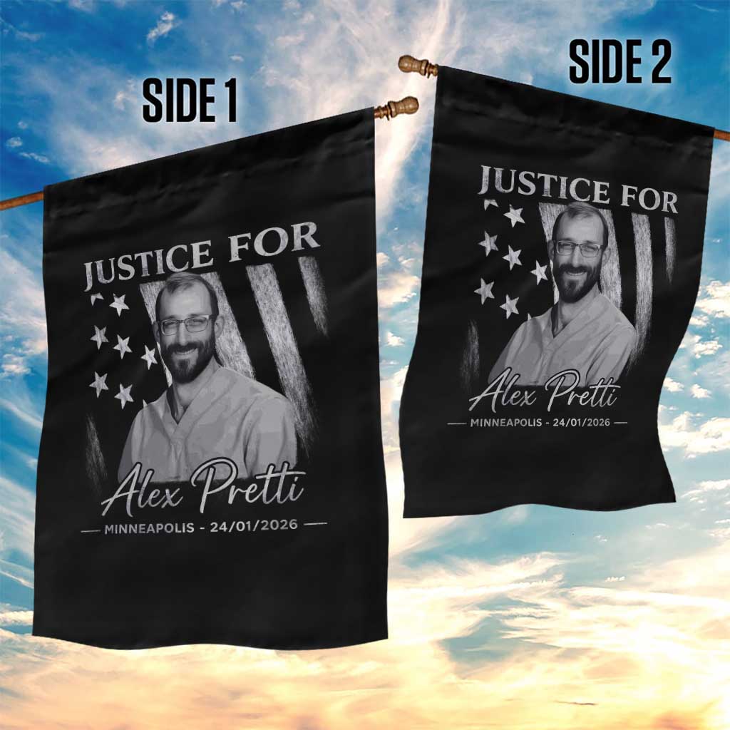 Justice For Alex Pretti Garden Flag Minneapolis Tribute 2026 Vintage American Flag TS11 Print Your Wear