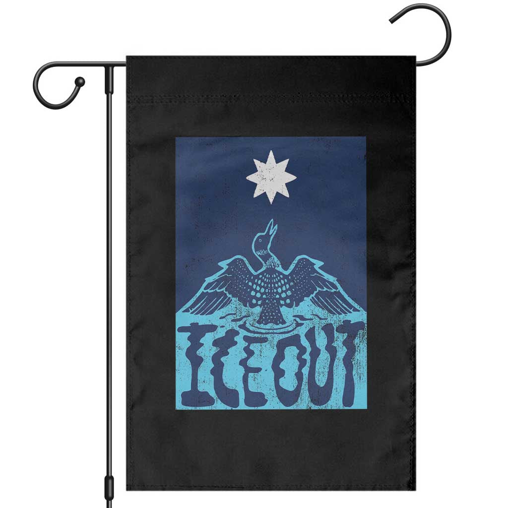 Ice Out Minnesota Loon Garden Flag MN State Protest TS11 Black Print Your Wear