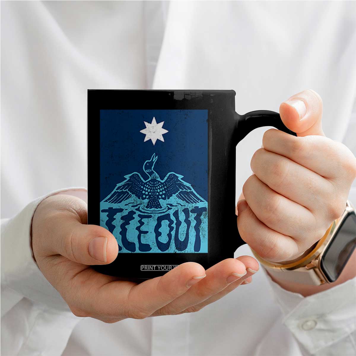 Ice Out Minnesota Loon Coffee Mug MN State Protest TS11 Print Your Wear