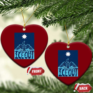 Ice Out Minnesota Loon Ceramic Ornament MN State Protest TS11 Print Your Wear