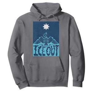 Ice Out Minnesota Loon Hoodie MN State Protest TS11 Charcoal Print Your Wear