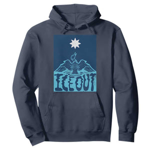 Ice Out Minnesota Loon Hoodie MN State Protest TS11 Navy Print Your Wear