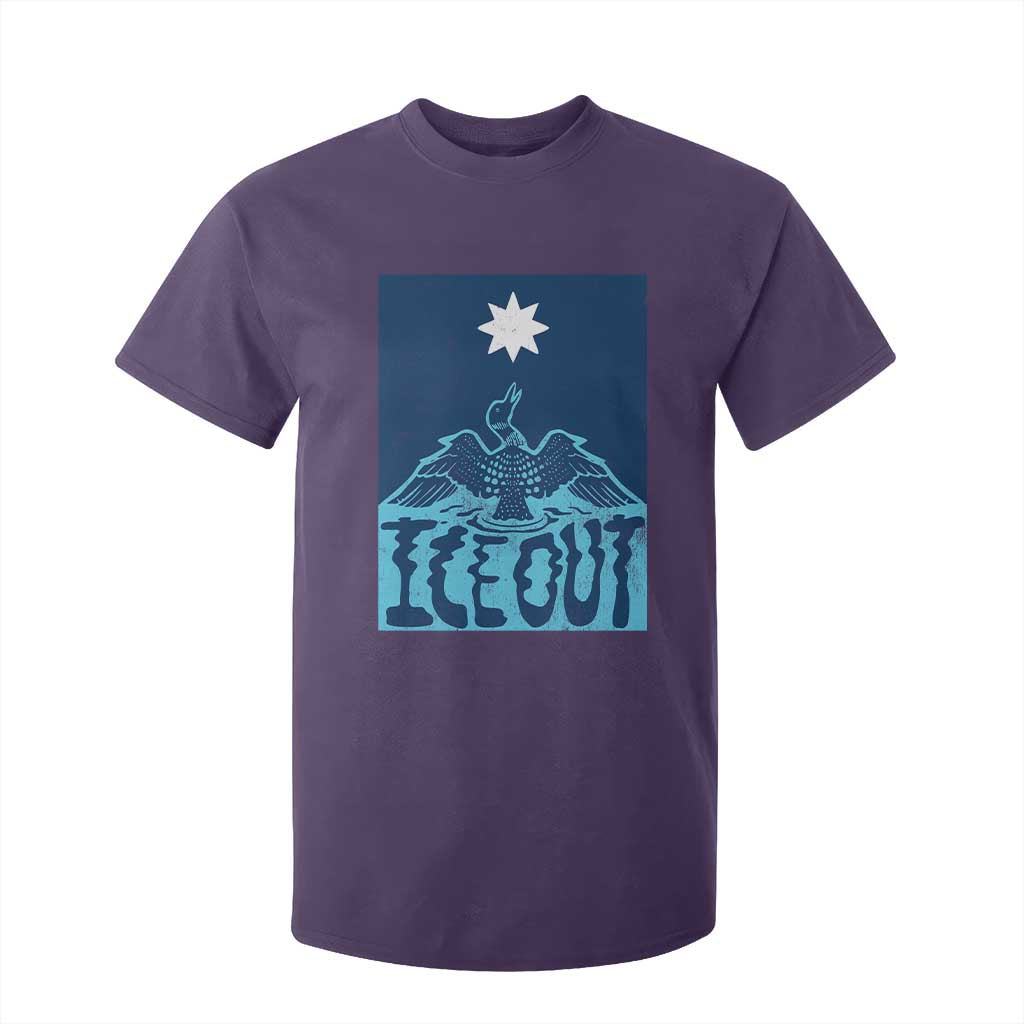 Ice Out Minnesota Loon T Shirt For Kid MN State Protest TS11 Purple Print Your Wear