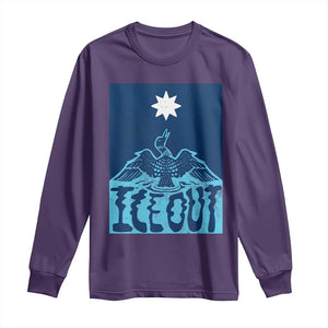 Ice Out Minnesota Loon Long Sleeve Shirt MN State Protest TS11 Purple Print Your Wear