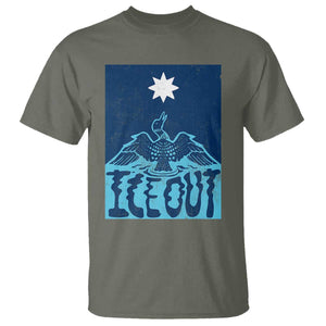 Ice Out Minnesota Loon T Shirt MN State Protest TS11 Military Green Print Your Wear