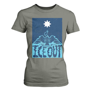 Ice Out Minnesota Loon T Shirt For Women MN State Protest TS11 Military Green Print Your Wear