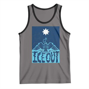 Ice Out Minnesota Loon Tank Top MN State Protest TS11 Deep Heather Black Print Your Wear