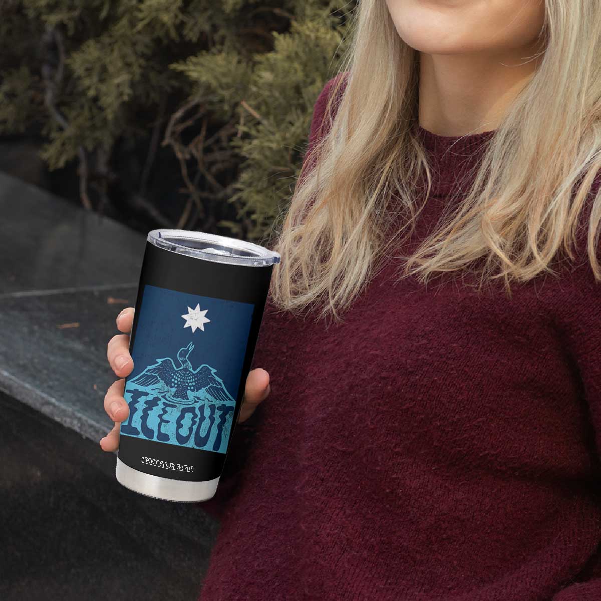 Ice Out Minnesota Loon Tumbler Cup MN State Protest TS11 Print Your Wear