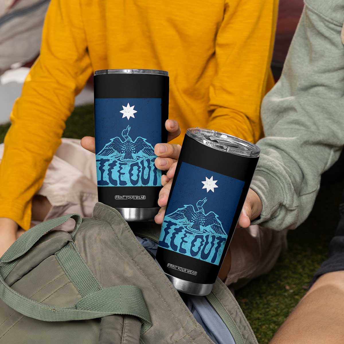 Ice Out Minnesota Loon Tumbler Cup MN State Protest TS11 Print Your Wear