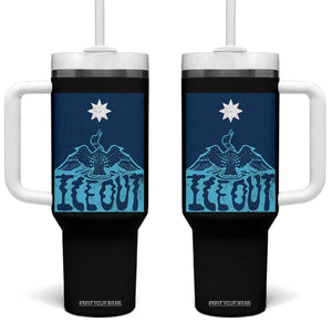 Ice Out Minnesota Loon Tumbler With Handle MN State Protest TS11 One Size: 40 oz Black Print Your Wear