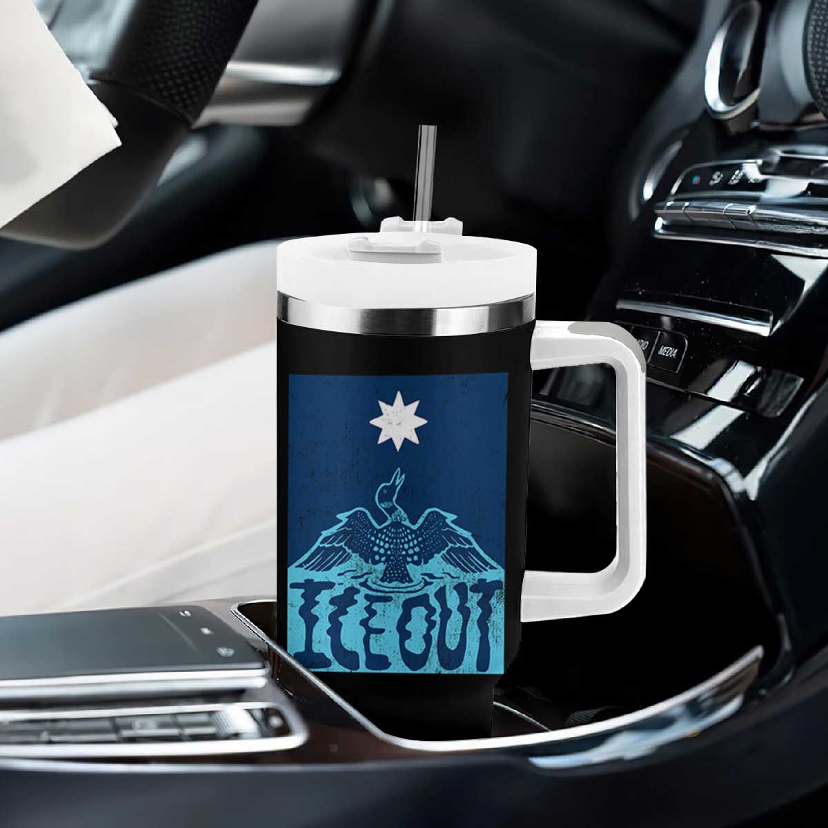 Ice Out Minnesota Loon Tumbler With Handle MN State Protest TS11 Print Your Wear