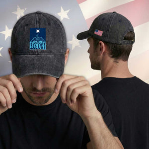 Ice Out Minnesota Loon Washed Cotton Baseball Cap MN State Protest TS11 Print Your Wear