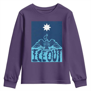 Ice Out Minnesota Loon Youth Sweatshirt MN State Protest TS11 Purple Print Your Wear
