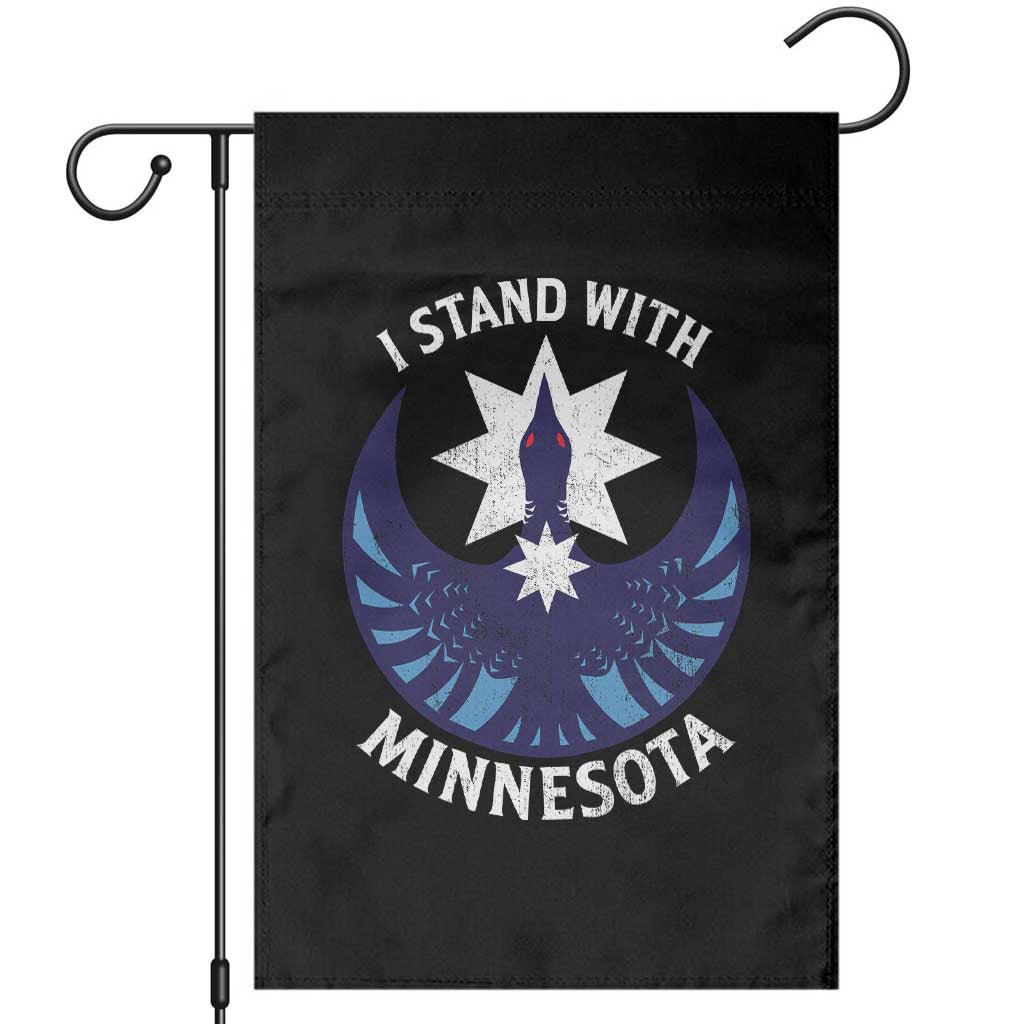 I Stand With Minnesota Garden Flag Rebel Common Loon Minnesota Protest TS11 Black Print Your Wear