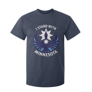 I Stand With Minnesota T Shirt For Kid Rebel Common Loon Minnesota Protest TS11 Navy Print Your Wear
