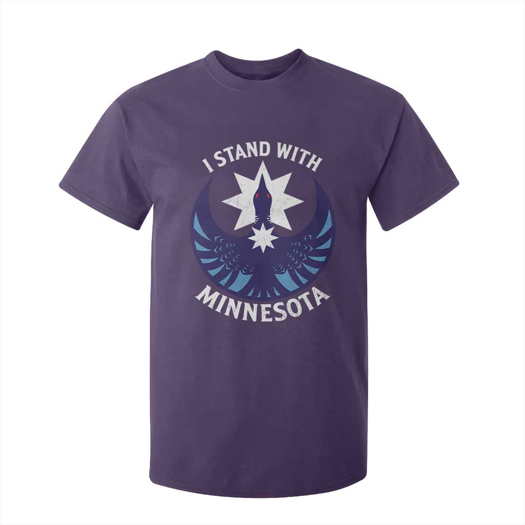 I Stand With Minnesota T Shirt For Kid Rebel Common Loon Minnesota Protest TS11 Purple Print Your Wear