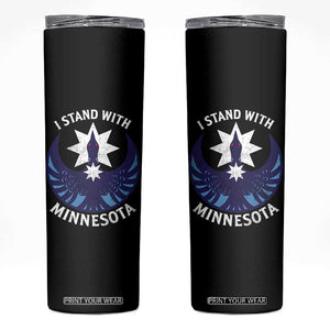 I Stand With Minnesota Skinny Tumbler Rebel Common Loon Minnesota Protest TS11 Black Print Your Wear