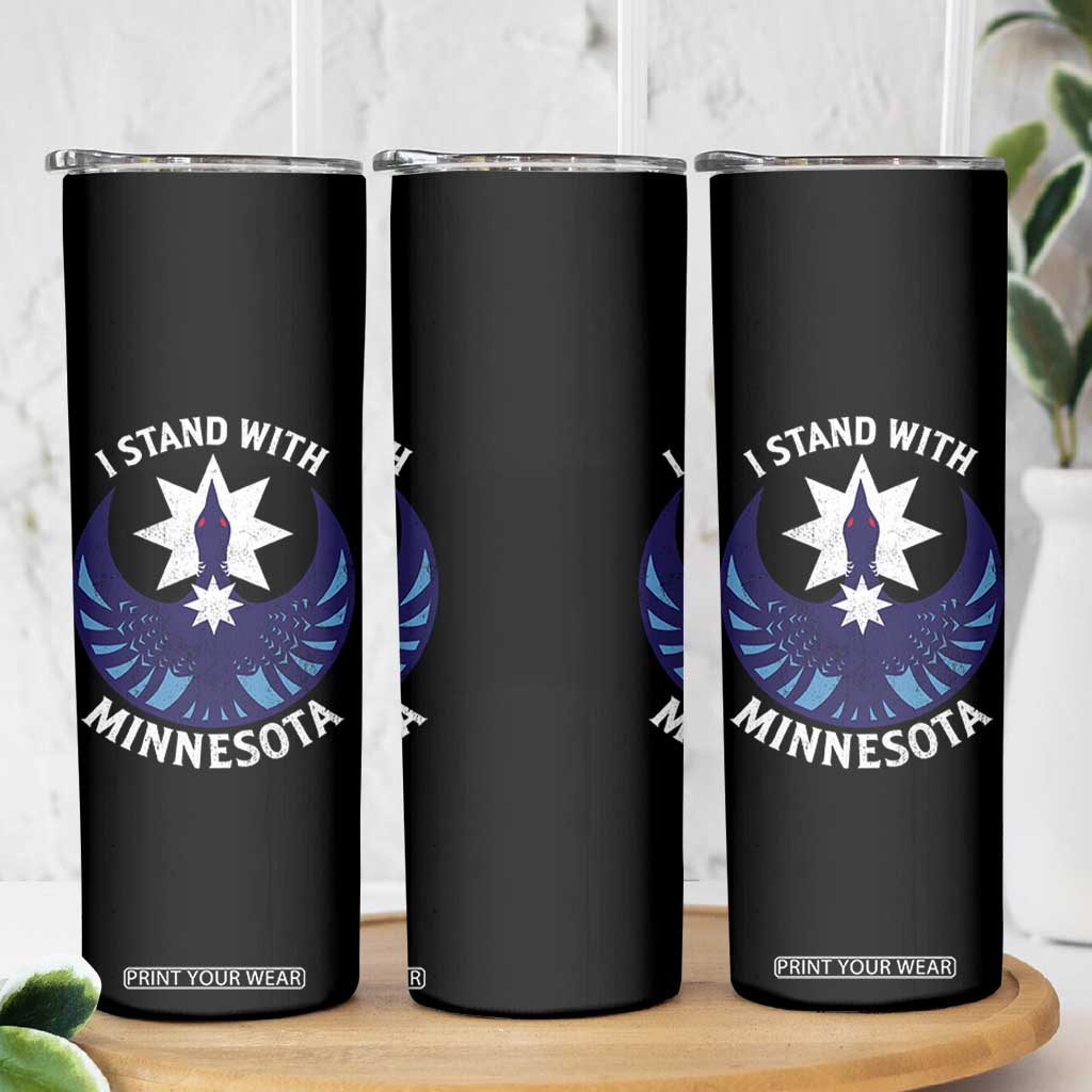 I Stand With Minnesota Skinny Tumbler Rebel Common Loon Minnesota Protest TS11 Print Your Wear