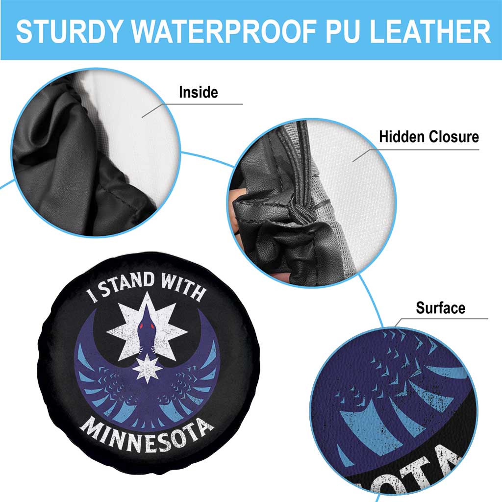 I Stand With Minnesota Spare Tire Cover Rebel Common Loon Minnesota Protest TS11 Print Your Wear