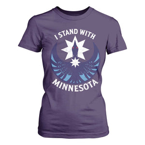 I Stand With Minnesota T Shirt For Women Rebel Common Loon Minnesota Protest TS11 Purple Print Your Wear