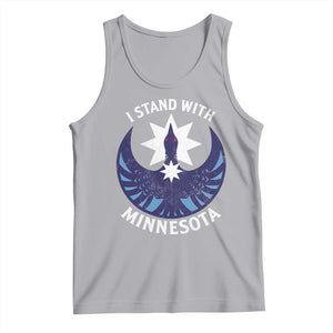 I Stand With Minnesota Tank Top Rebel Common Loon Minnesota Protest TS11 Athletic Heather Print Your Wear