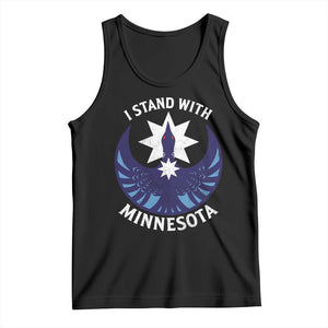 I Stand With Minnesota Tank Top Rebel Common Loon Minnesota Protest TS11 Black Print Your Wear