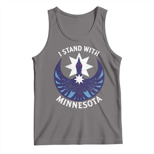 I Stand With Minnesota Tank Top Rebel Common Loon Minnesota Protest TS11 Deep Heather Print Your Wear