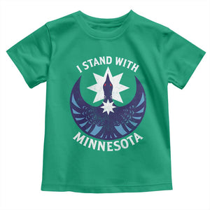 I Stand With Minnesota Toddler T Shirt Rebel Common Loon Minnesota Protest TS11 Irish Green Print Your Wear