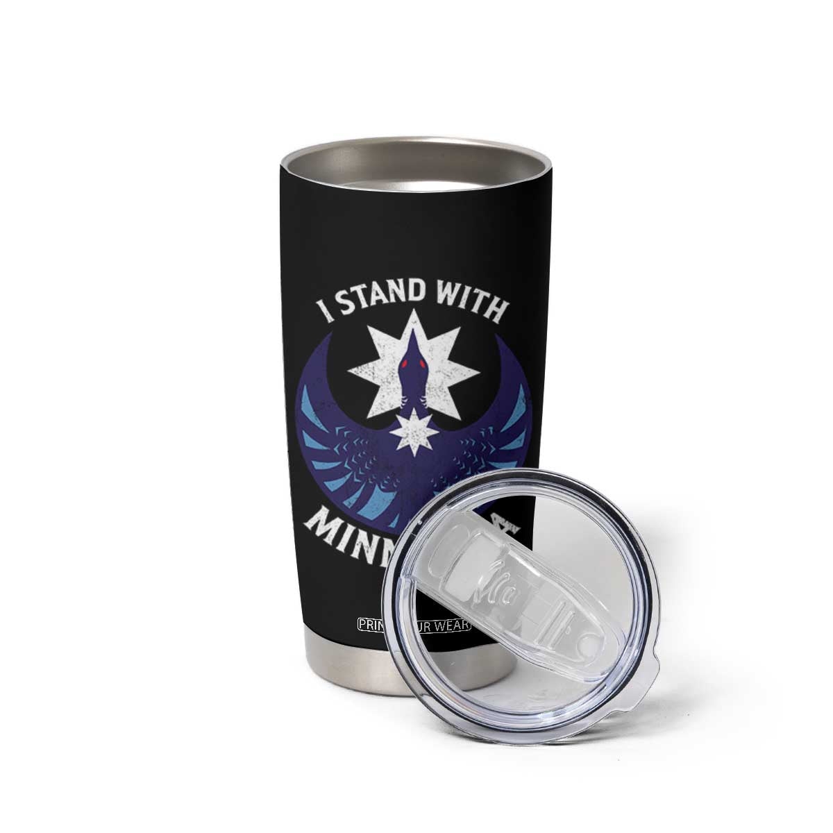 I Stand With Minnesota Tumbler Cup Rebel Common Loon Minnesota Protest TS11 Print Your Wear