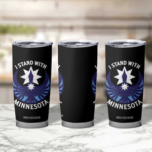 I Stand With Minnesota Tumbler Cup Rebel Common Loon Minnesota Protest TS11 Print Your Wear