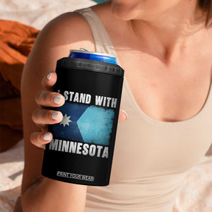 I Stand With Minnesota 4 in 1 Can Cooler Tumbler MN State Support Political Protest TS11 Print Your Wear