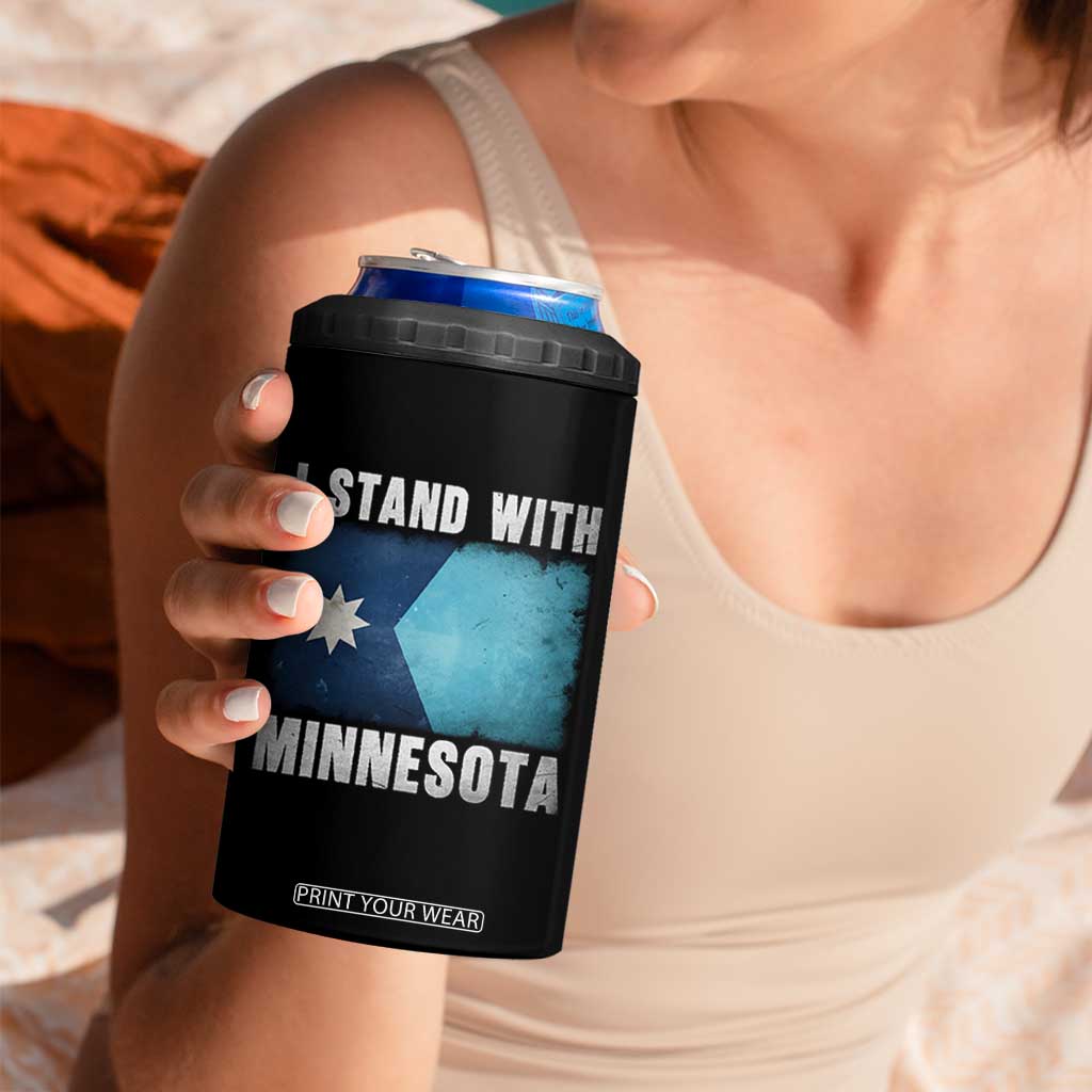 I Stand With Minnesota 4 in 1 Can Cooler Tumbler MN State Support Political Protest TS11 Print Your Wear