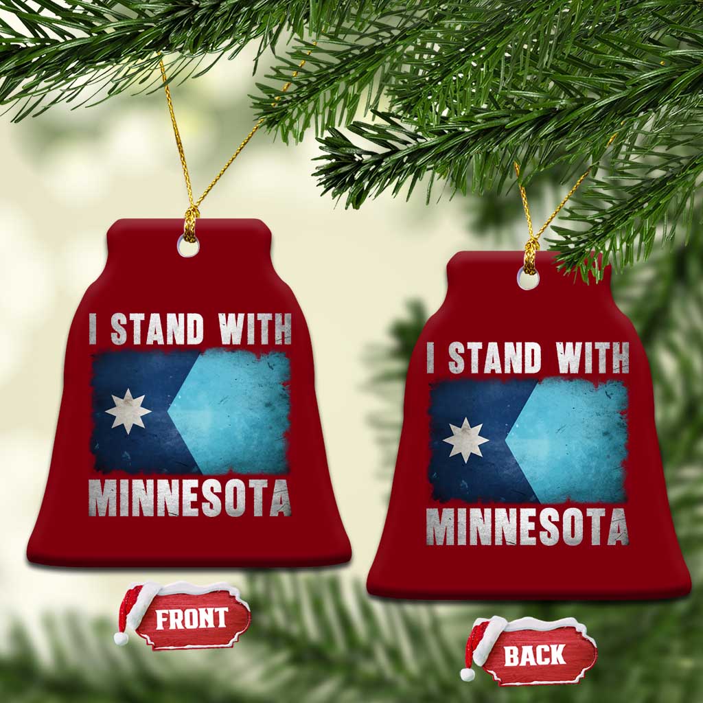 I Stand With Minnesota Ceramic Ornament MN State Support Political Protest TS11 Print Your Wear