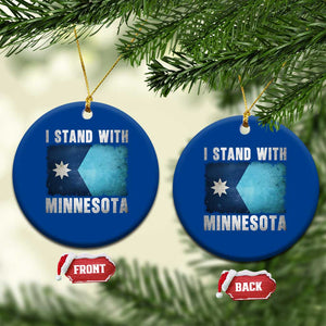 I Stand With Minnesota Ceramic Ornament MN State Support Political Protest TS11 1pc Blue Print Your Wear