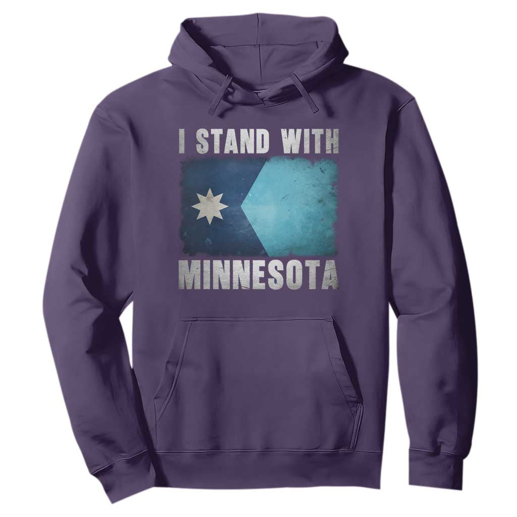 I Stand With Minnesota Hoodie MN State Support Political Protest TS11 Purple Print Your Wear