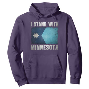 I Stand With Minnesota Hoodie MN State Support Political Protest TS11 Purple Print Your Wear