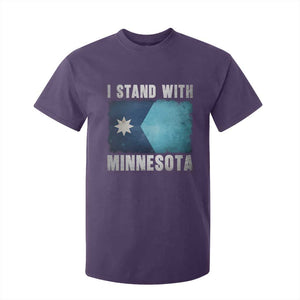 I Stand With Minnesota T Shirt For Kid MN State Support Political Protest TS11 Purple Print Your Wear