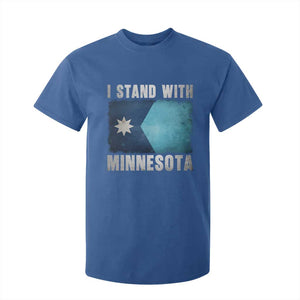 I Stand With Minnesota T Shirt For Kid MN State Support Political Protest TS11 Royal Blue Print Your Wear