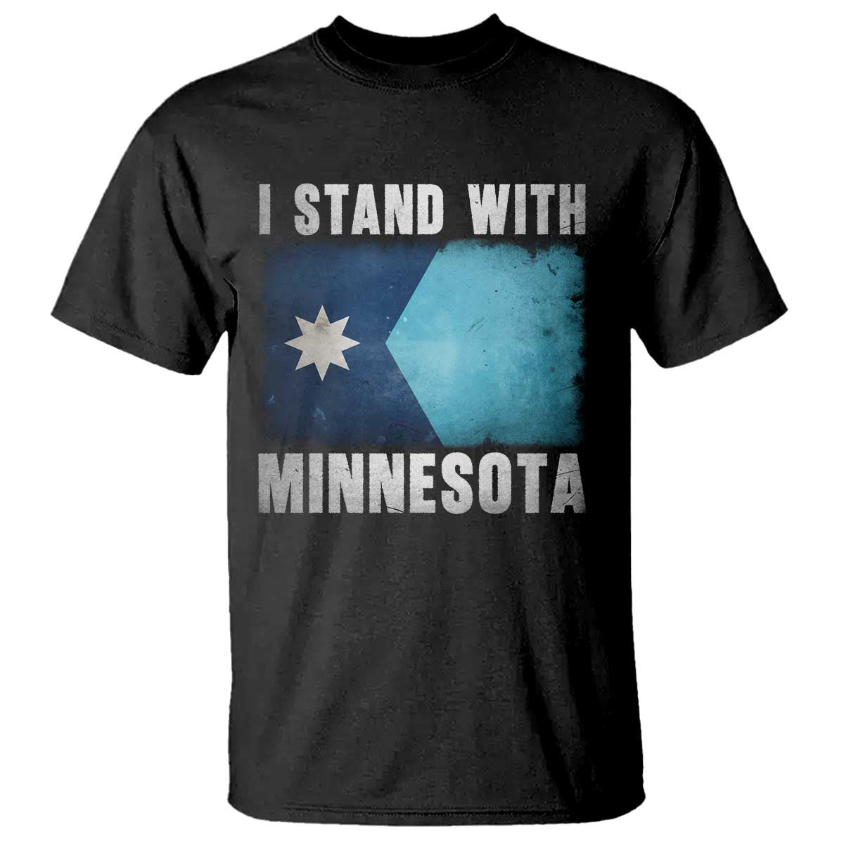 I Stand With Minnesota T Shirt MN State Support Political Protest TS11 Black Print Your Wear