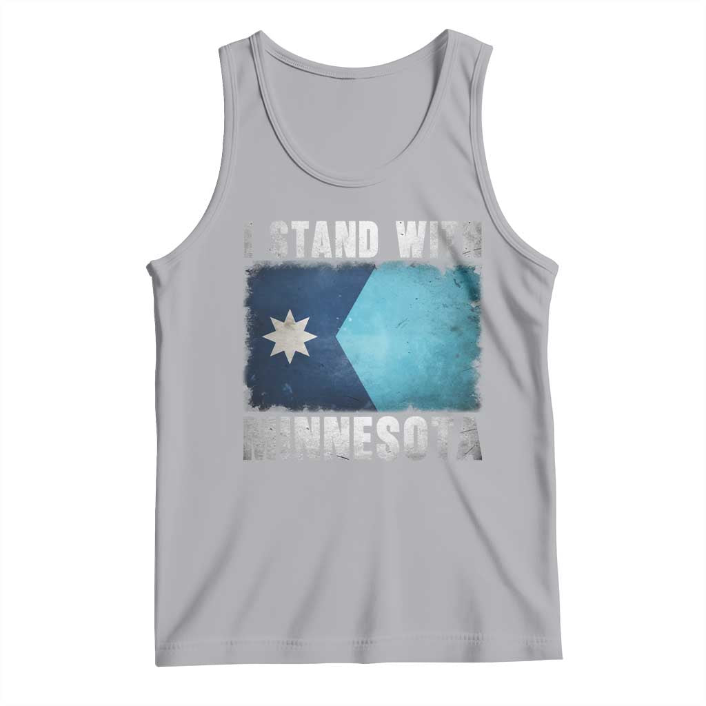 I Stand With Minnesota Tank Top MN State Support Political Protest TS11 Athletic Heather Print Your Wear