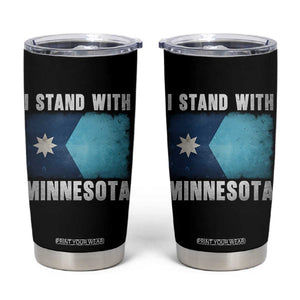 I Stand With Minnesota Tumbler Cup MN State Support Political Protest TS11 Black Print Your Wear