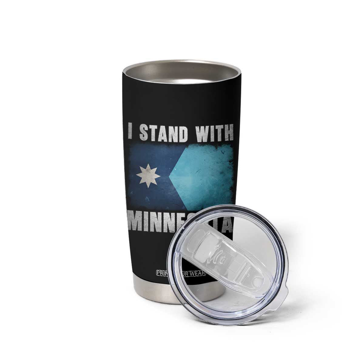 I Stand With Minnesota Tumbler Cup MN State Support Political Protest TS11 Print Your Wear