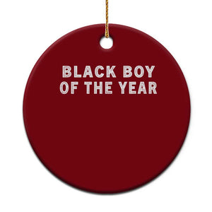 Black Boy Of The Year Ceramic Ornament Funny Gag Joke TS11 1pc Red Print Your Wear