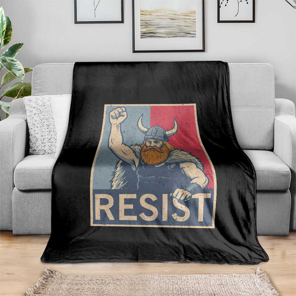 Funny Minneapolis Viking Resist Abolish Ice Protest Throw Blanket TS11 Print Your Wear