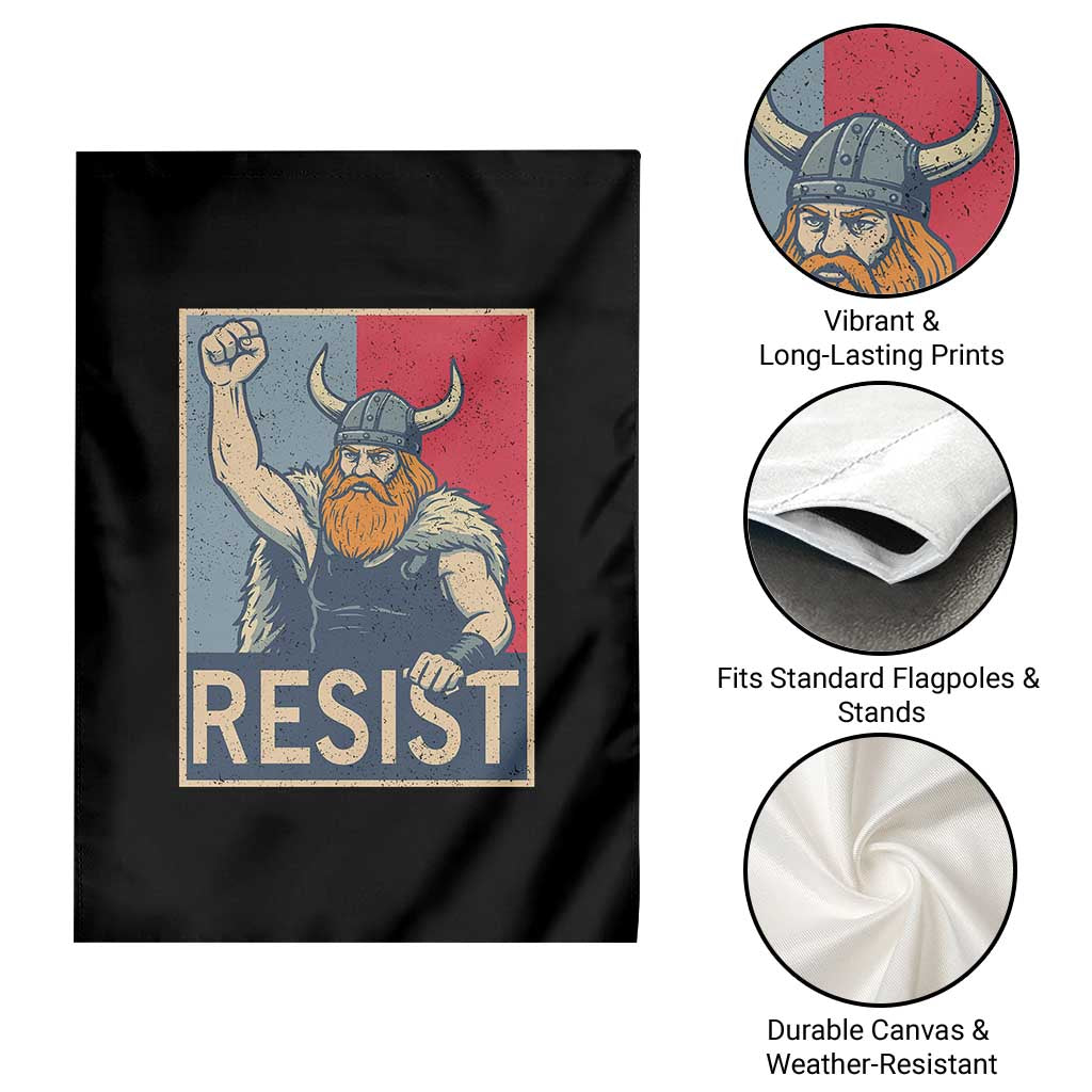 Funny Minneapolis Viking Resist Abolish Ice Protest Garden Flag TS11 Print Your Wear