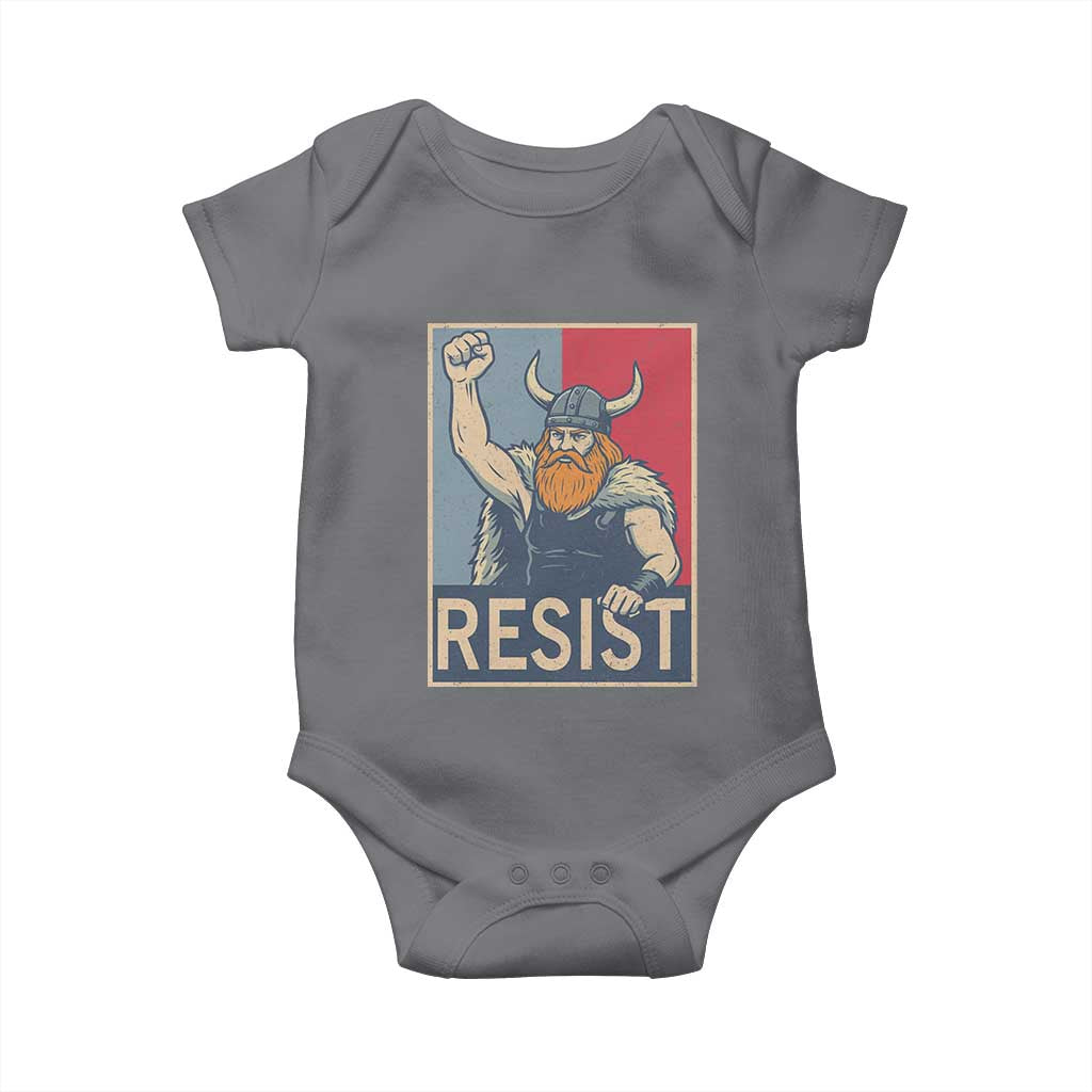 Funny Minneapolis Viking Resist Abolish Ice Protest Baby Onesie TS11 Charcoal Print Your Wear