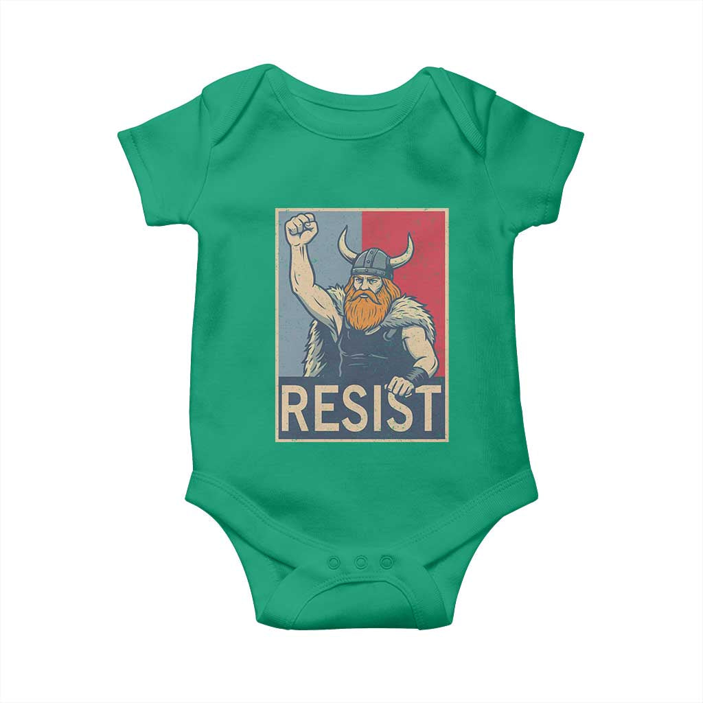 Funny Minneapolis Viking Resist Abolish Ice Protest Baby Onesie TS11 Irish Green Print Your Wear