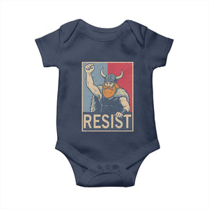 Funny Minneapolis Viking Resist Abolish Ice Protest Baby Onesie TS11 Navy Print Your Wear