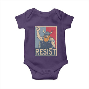 Funny Minneapolis Viking Resist Abolish Ice Protest Baby Onesie TS11 Purple Print Your Wear